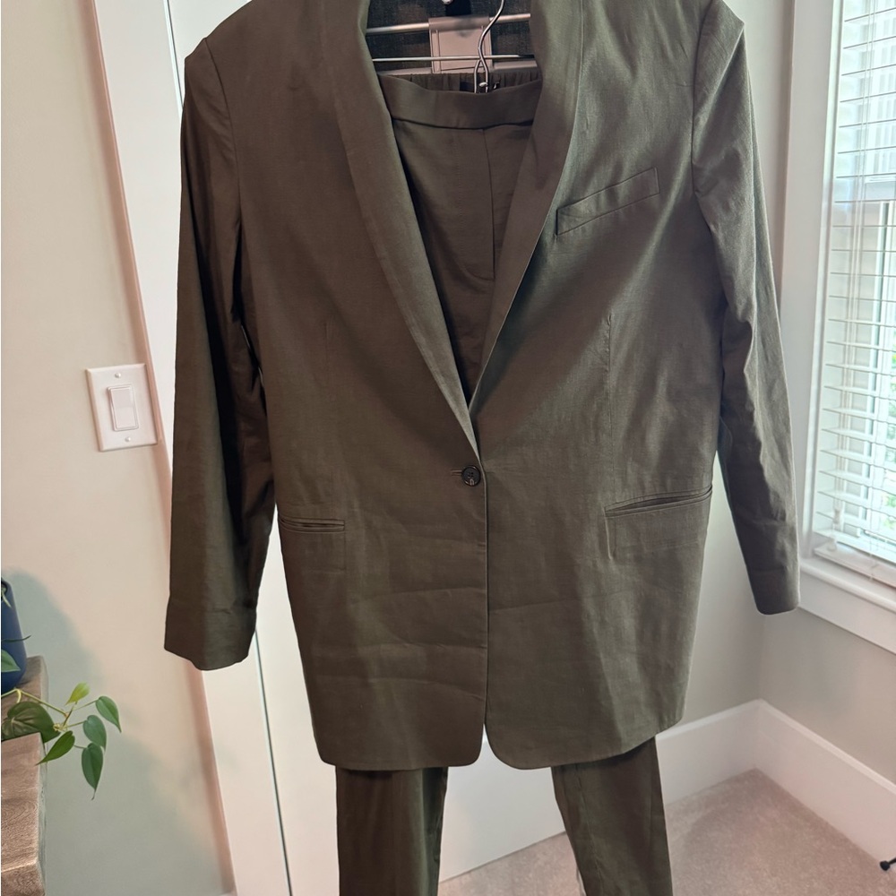 Theory Olive Green Women's Blazer